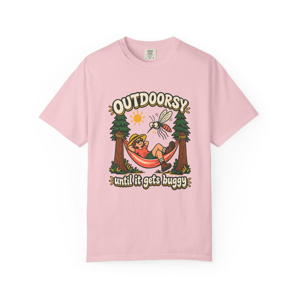 Outdoorsy Until It Gets Buggy T-Shirt – Blossom