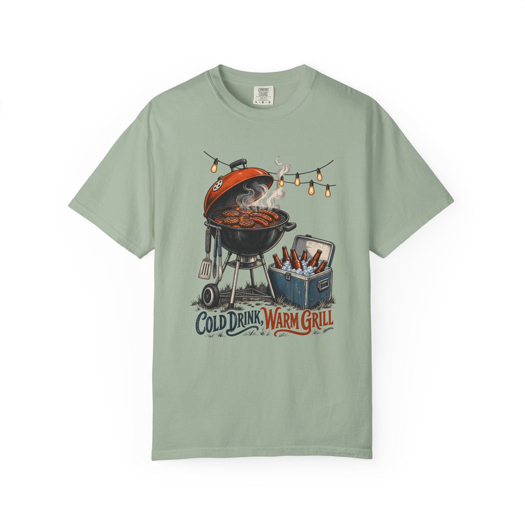 Cold Drink, Warm Grill T-Shirt – Bay