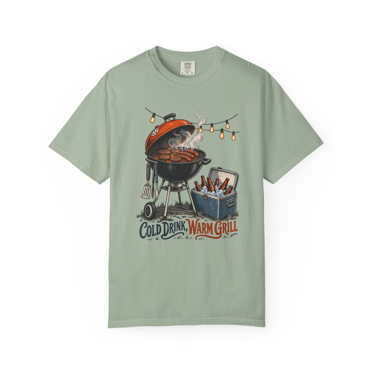 Cold Drink, Warm Grill T-Shirt – Bay