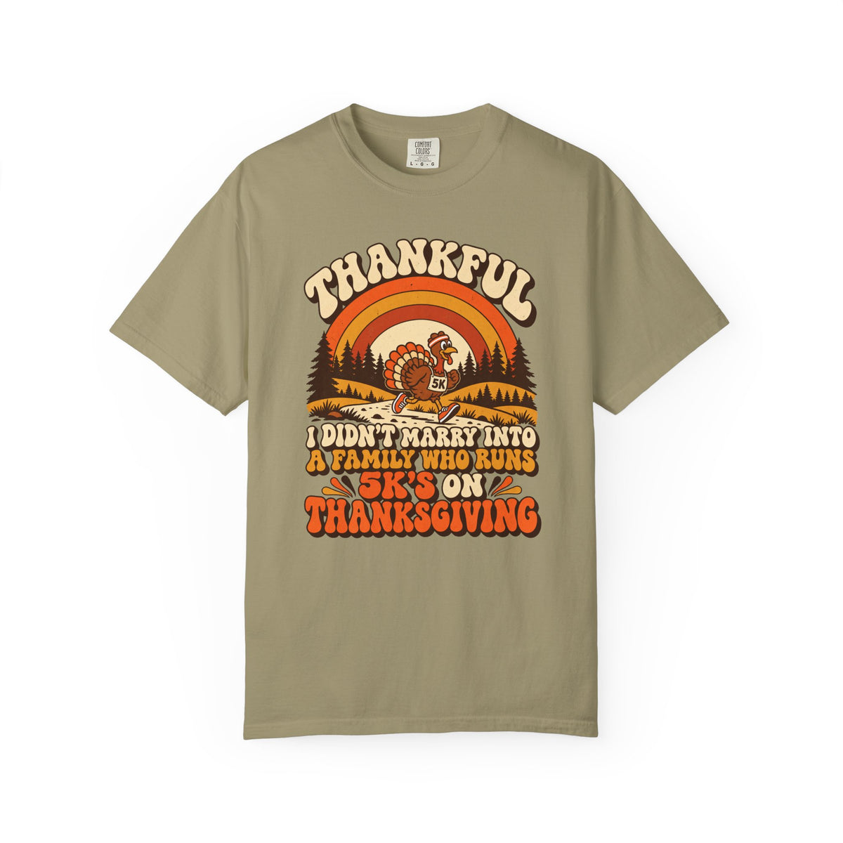 Not a 5K Family Retro Sunset T-Shirt