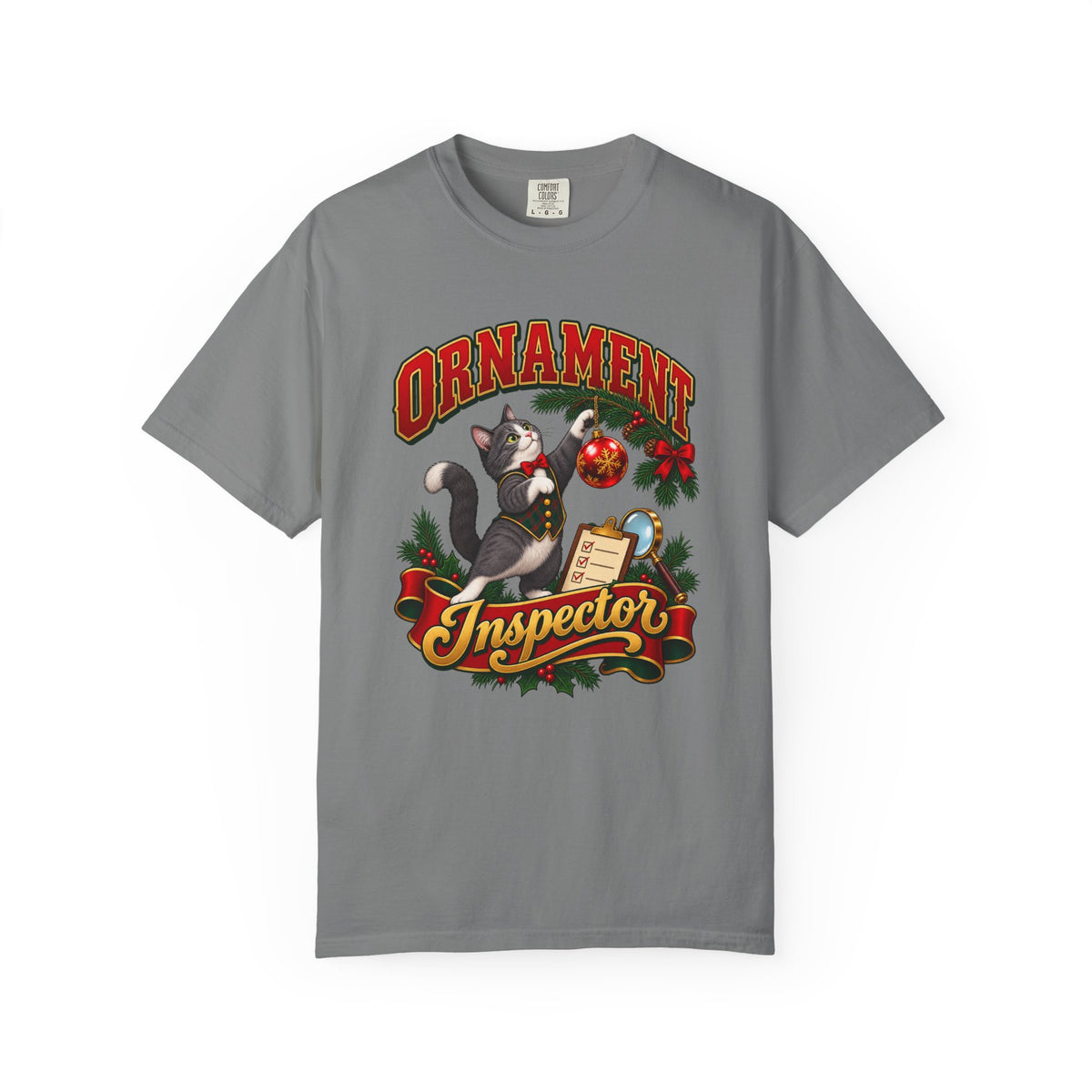 Ornament Inspector T-Shirt – Grey