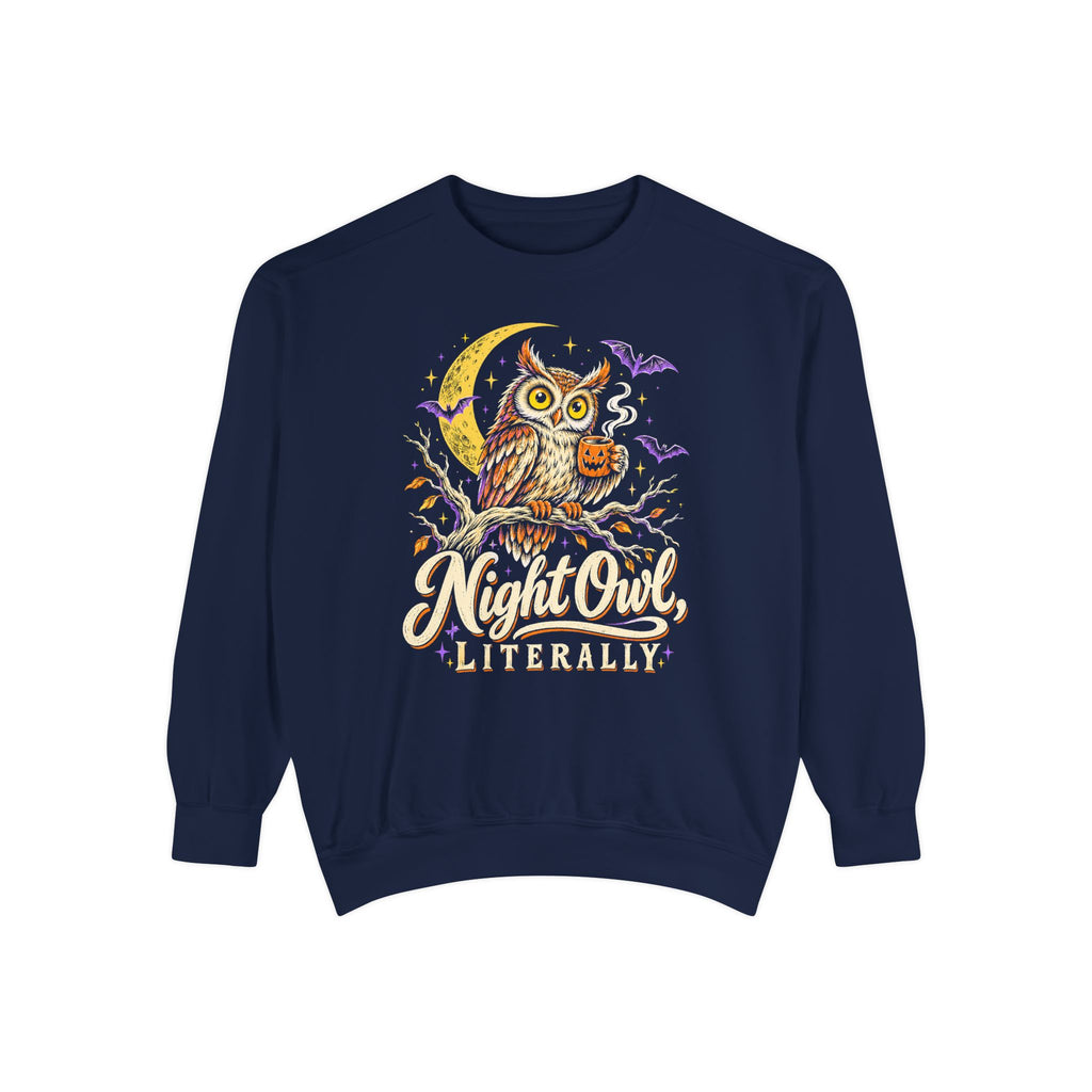 Night Owl, Literally Sweatshirt – True Navy