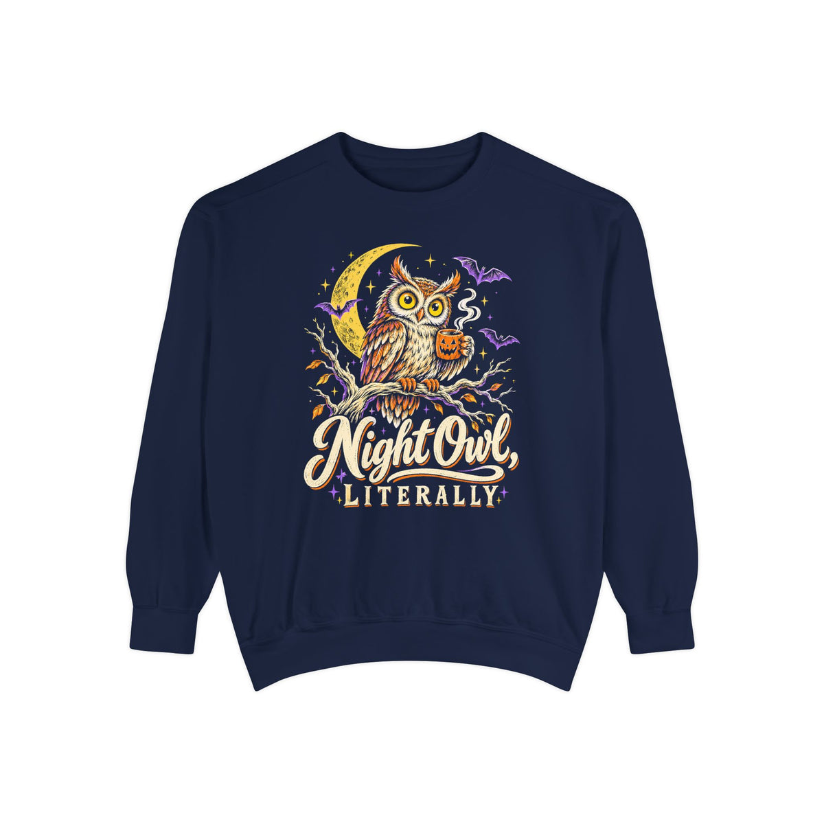 Night Owl, Literally Sweatshirt – True Navy