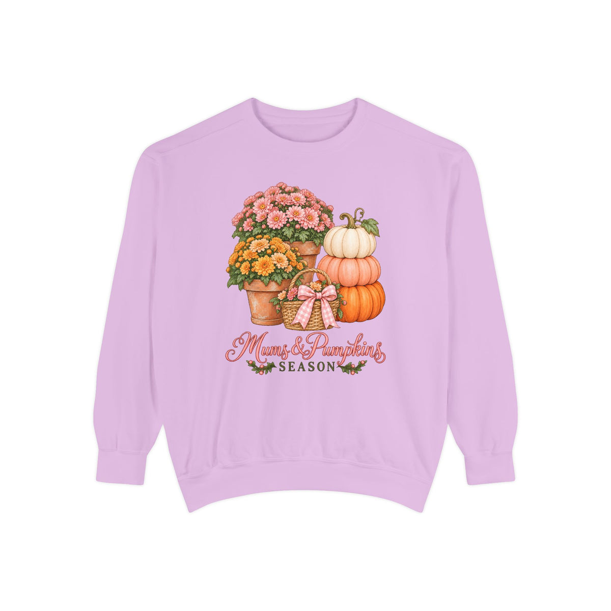 Mums & Pumpkins Season Sweatshirt – Orchid