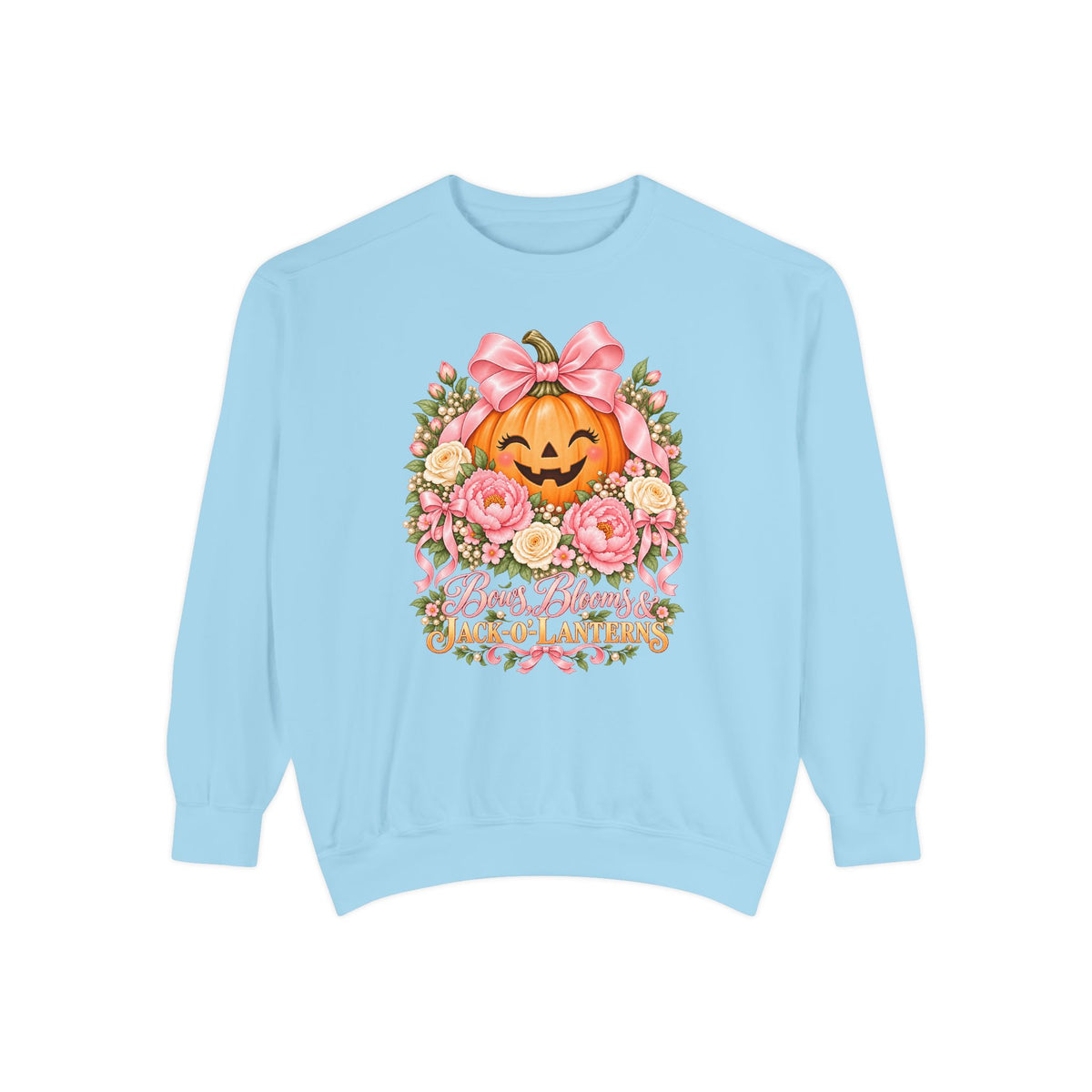 Bows, Blooms & Jack-o'-Lanterns Sweatshirt – Chambray