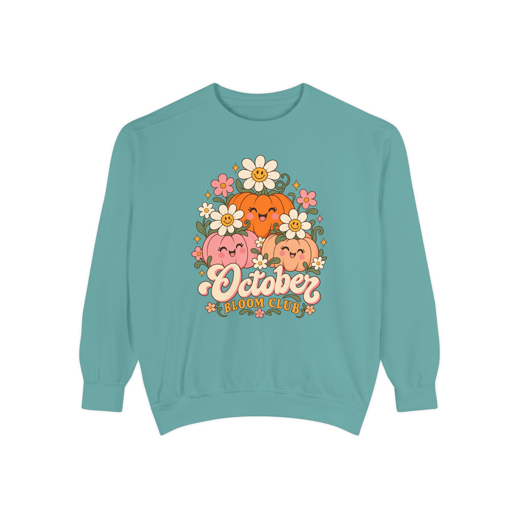October Bloom Club Sweatshirt – Seafoam