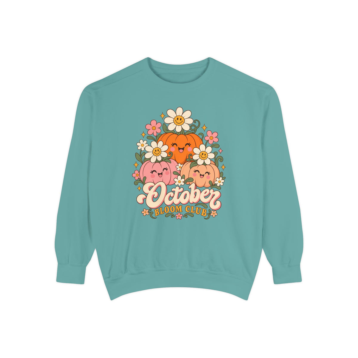 October Bloom Club Sweatshirt – Seafoam