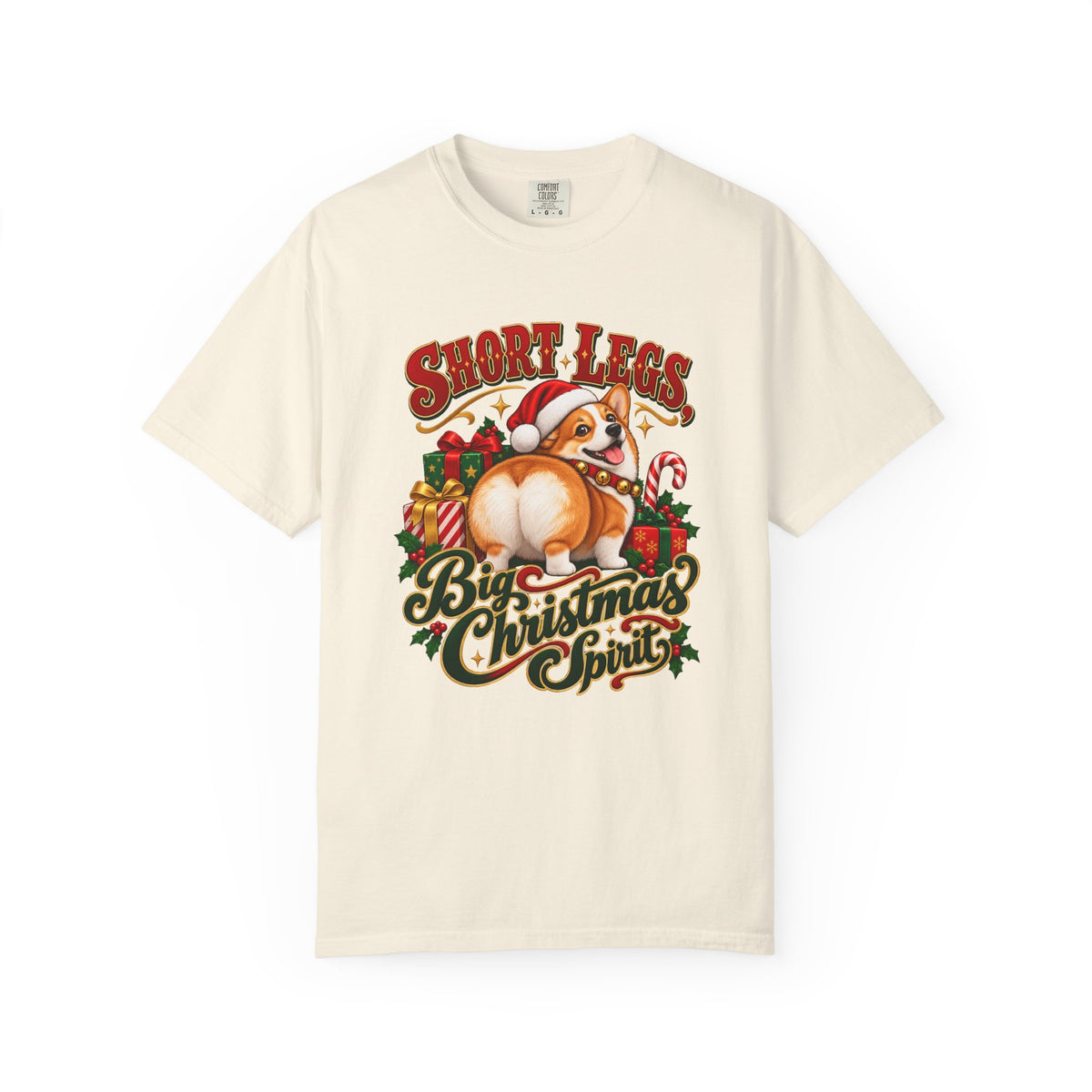 Short Legs, Big Christmas Spirit T-Shirt – Ivory
