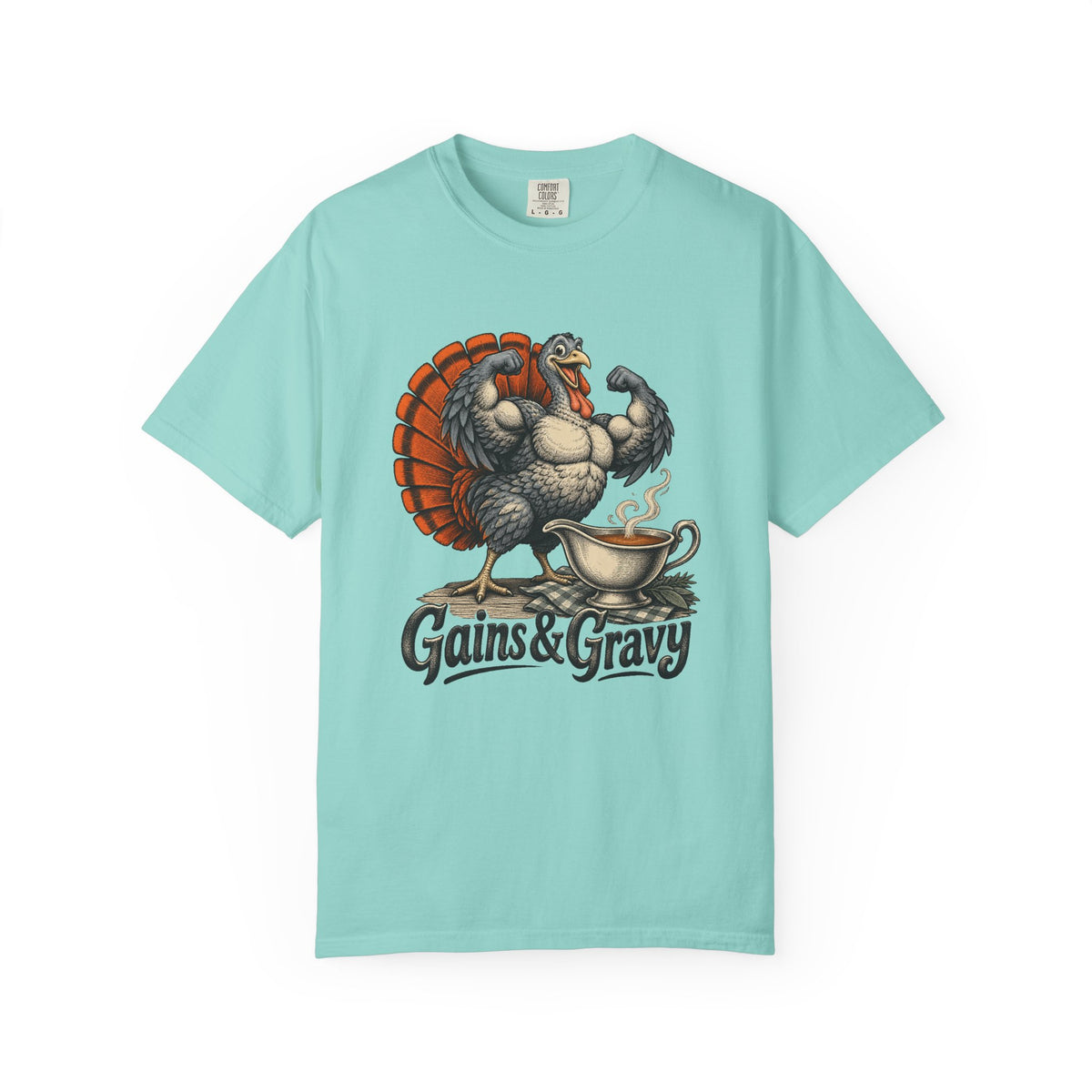 Gains & Gravy T-Shirt – Chalky Mint