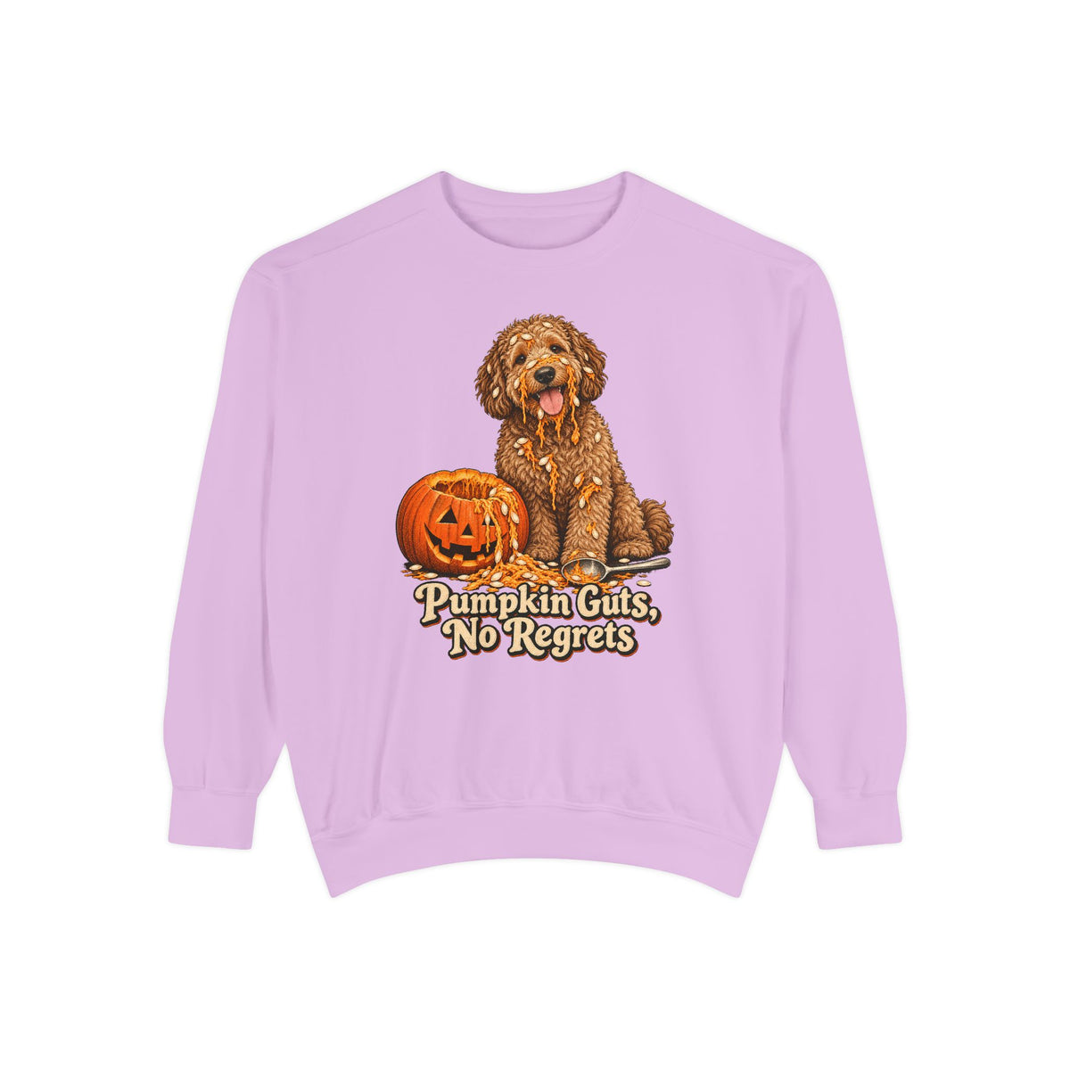 Pumpkin Guts, No Regrets Sweatshirt – Orchid