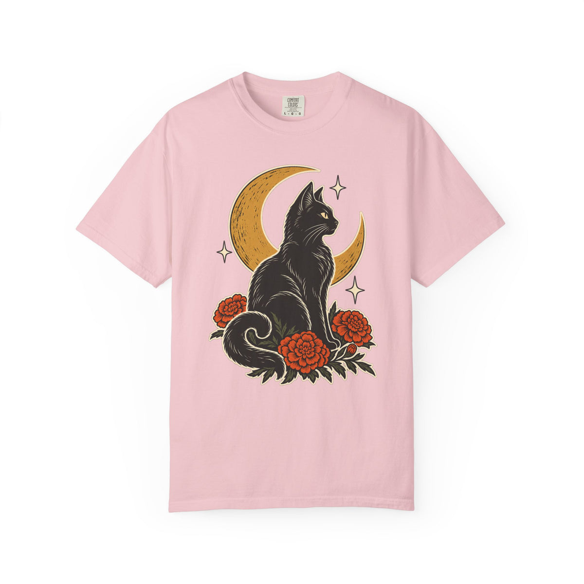 Moonlit Black Cat T-Shirt – Blossom