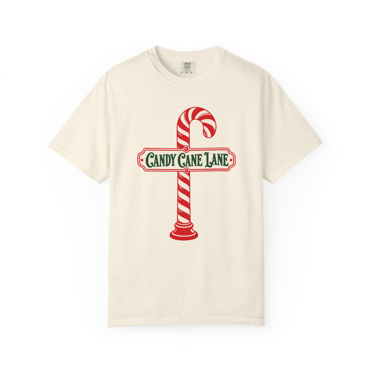 Candy Cane Lane T-Shirt – Ivory