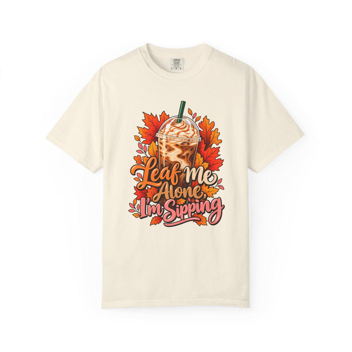 Leaf Me Alone, I'm Sipping T-Shirt – Ivory