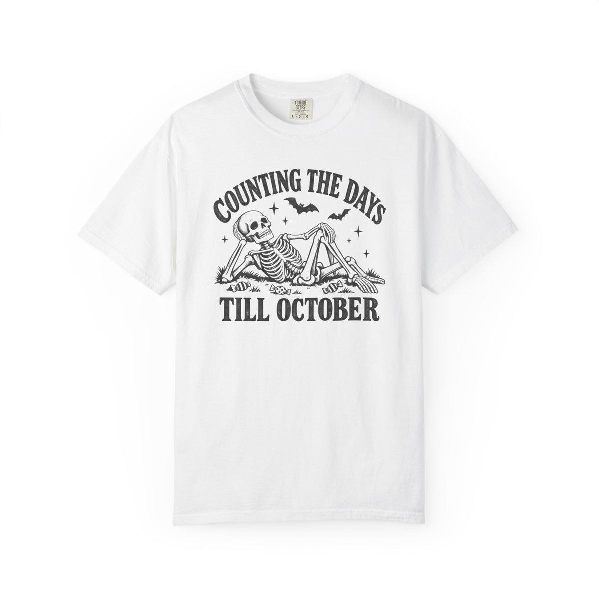 Counting the Days Till October T-Shirt – White