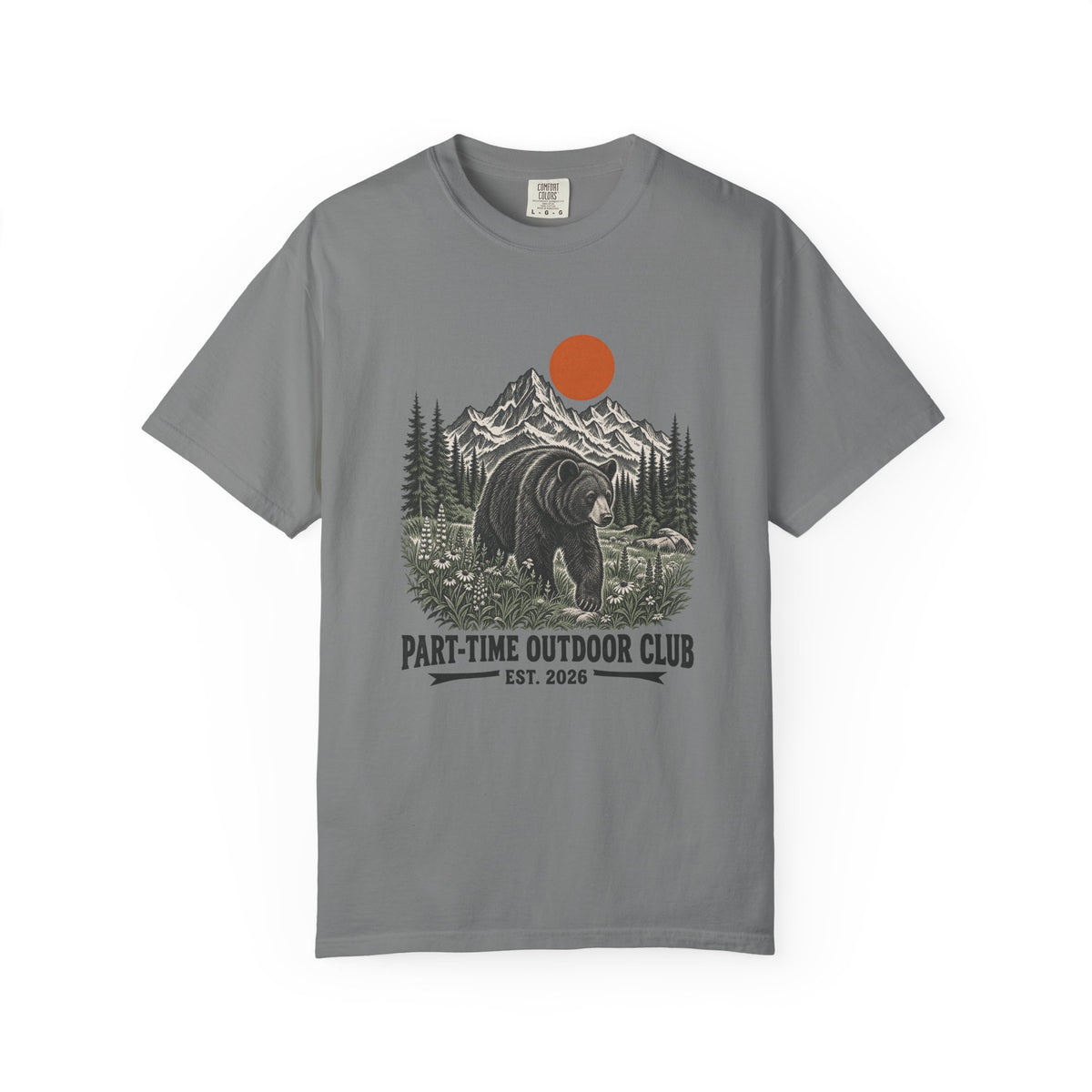 Outdoor Club Bear T-Shirt – Grey