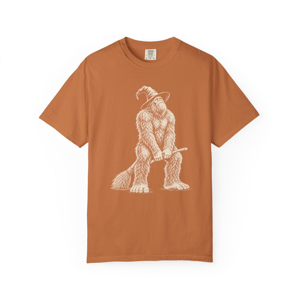 Bigfoot Witch Broom T-Shirt