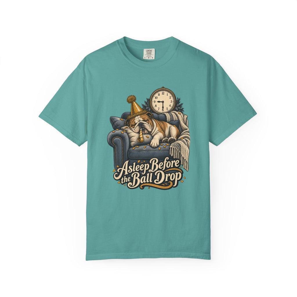 Asleep Before the Ball Drop T-Shirt – Seafoam