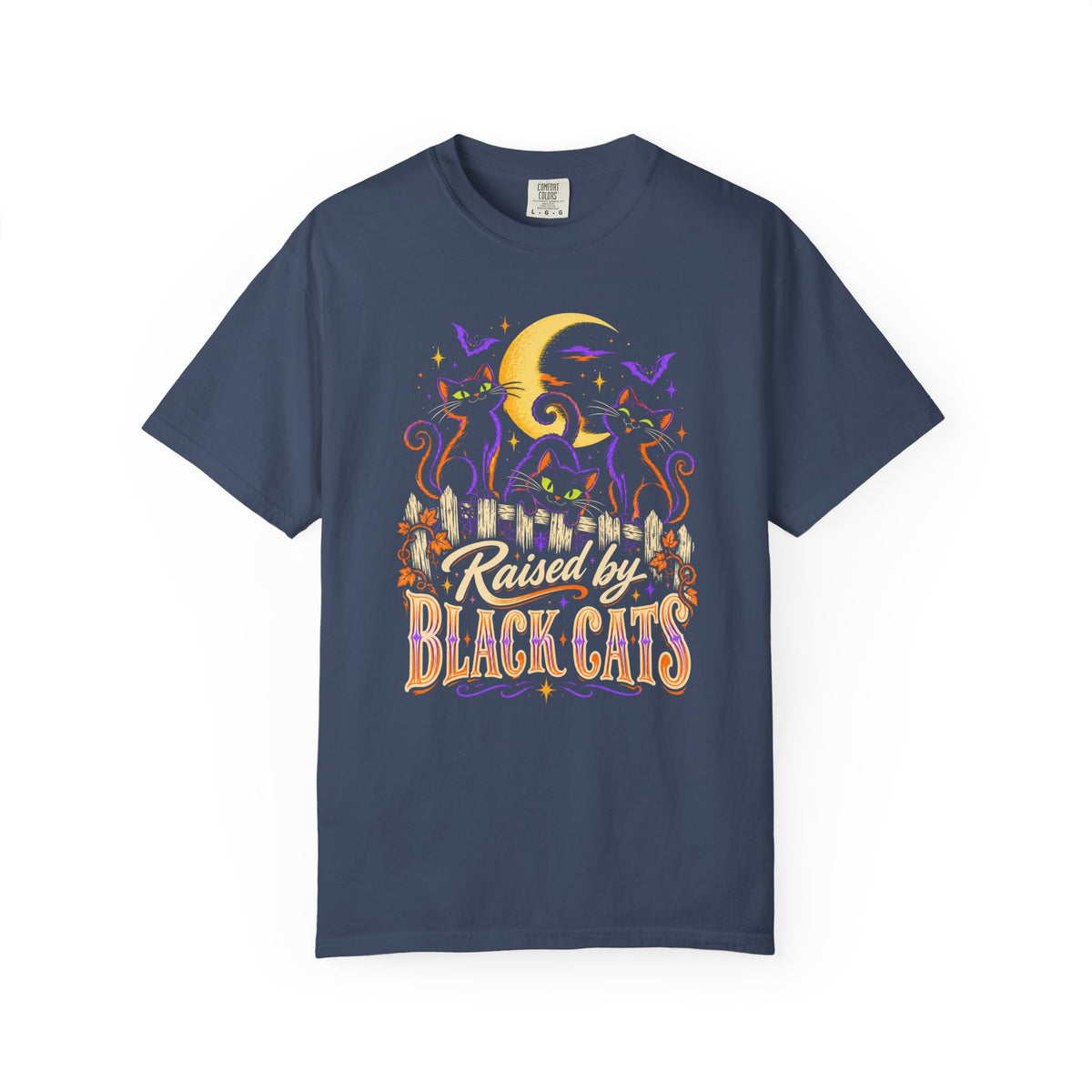 Raised by Black Cats T-Shirt – Midnight
