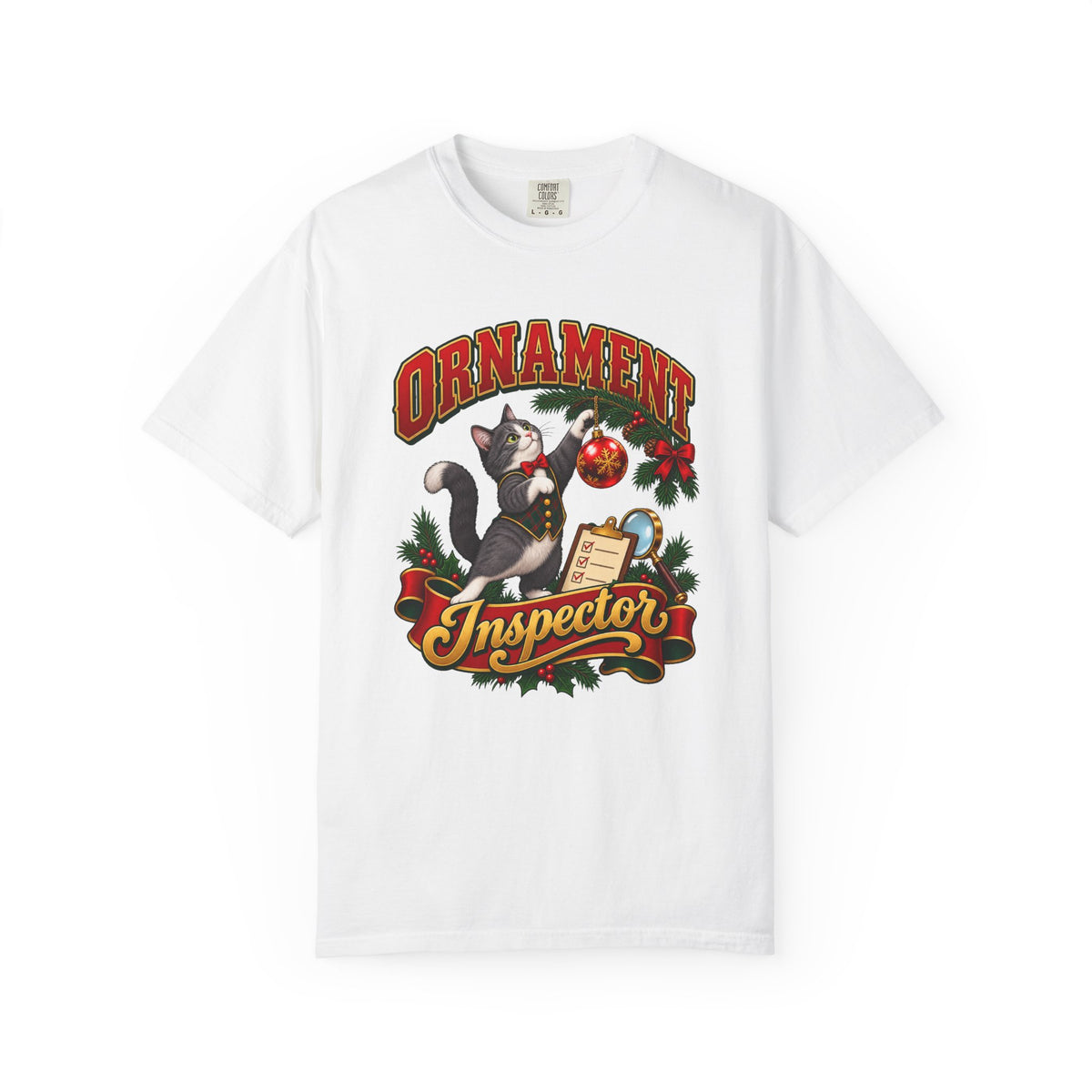 Ornament Inspector T-Shirt – White