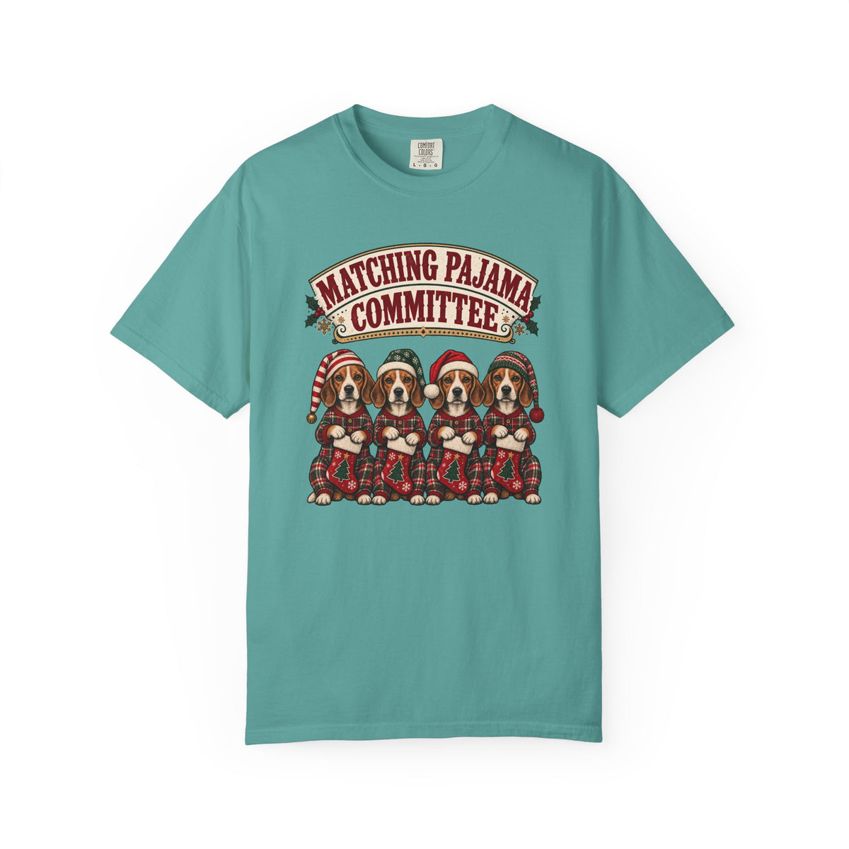 Matching Pajama Committee T-Shirt – Seafoam