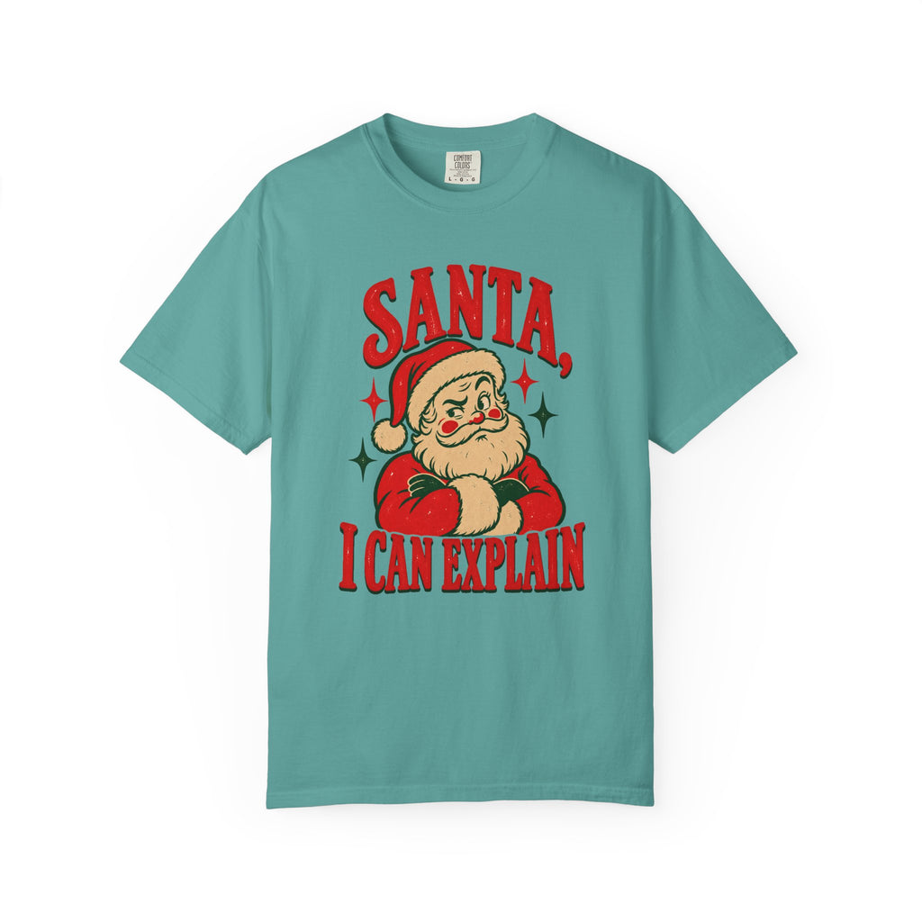 Santa, I Can Explain T-Shirt – Seafoam