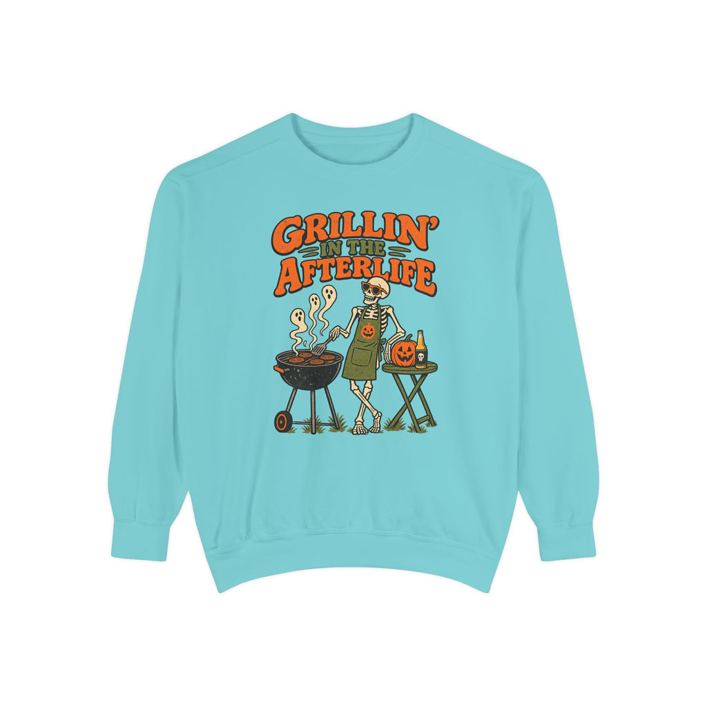 Grillin' in the Afterlife Sweatshirt – Chalky Mint