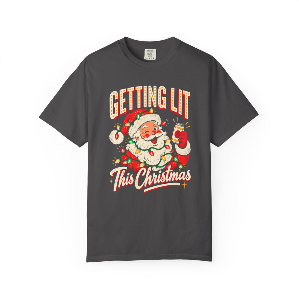 Getting Lit This Christmas T-Shirt – Graphite