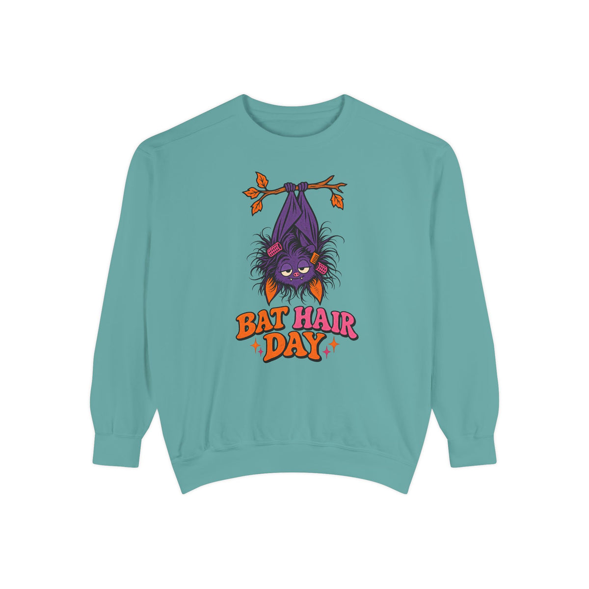 Bat Hair Day Sweatshirt – Seafoam