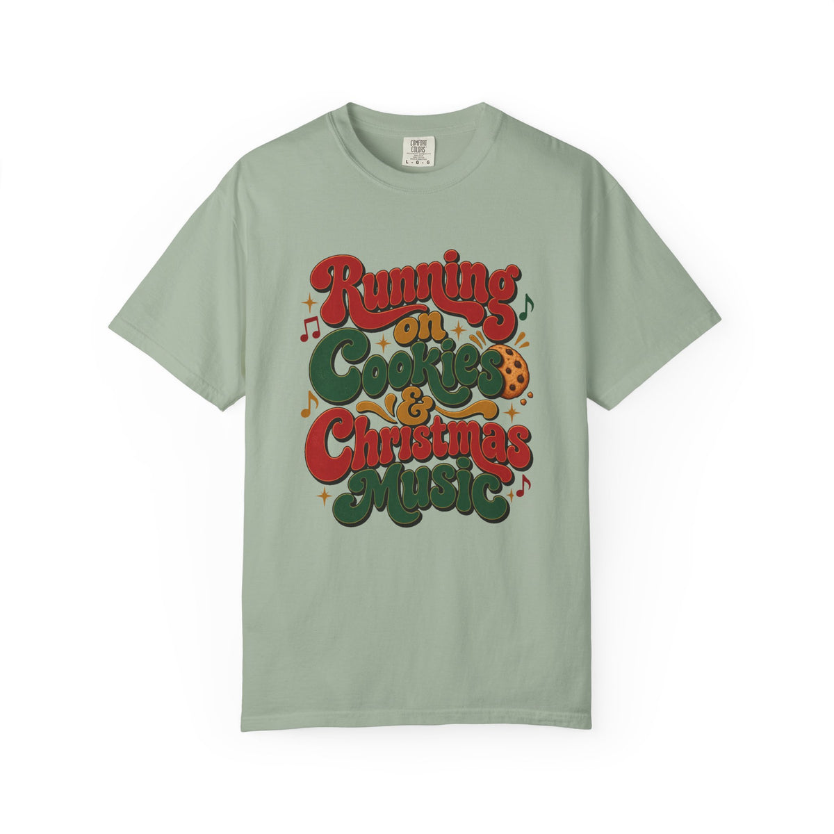 Running on Cookies & Christmas Music T-Shirt – Bay