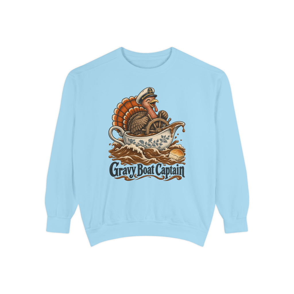 Gravy Boat Captain Sweatshirt – Chambray