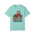Naughty Cat, Nice Sweater T-Shirt – Chalky Mint