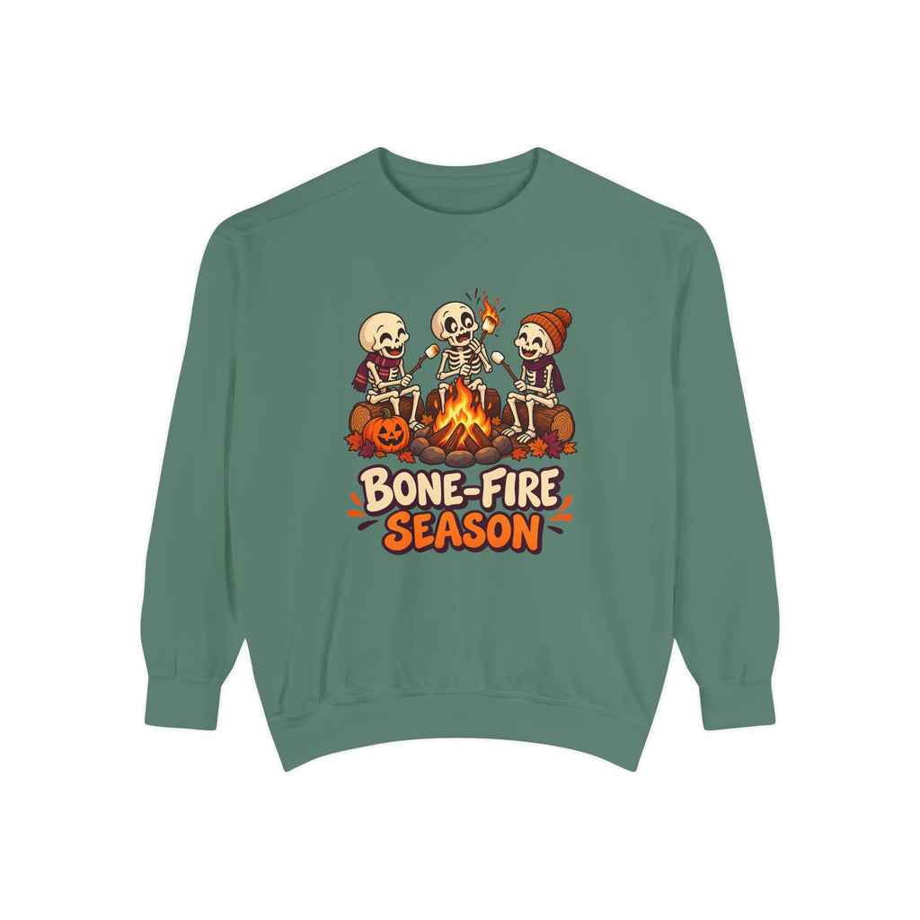 Bone-Fire Season Sweatshirt – Light Green