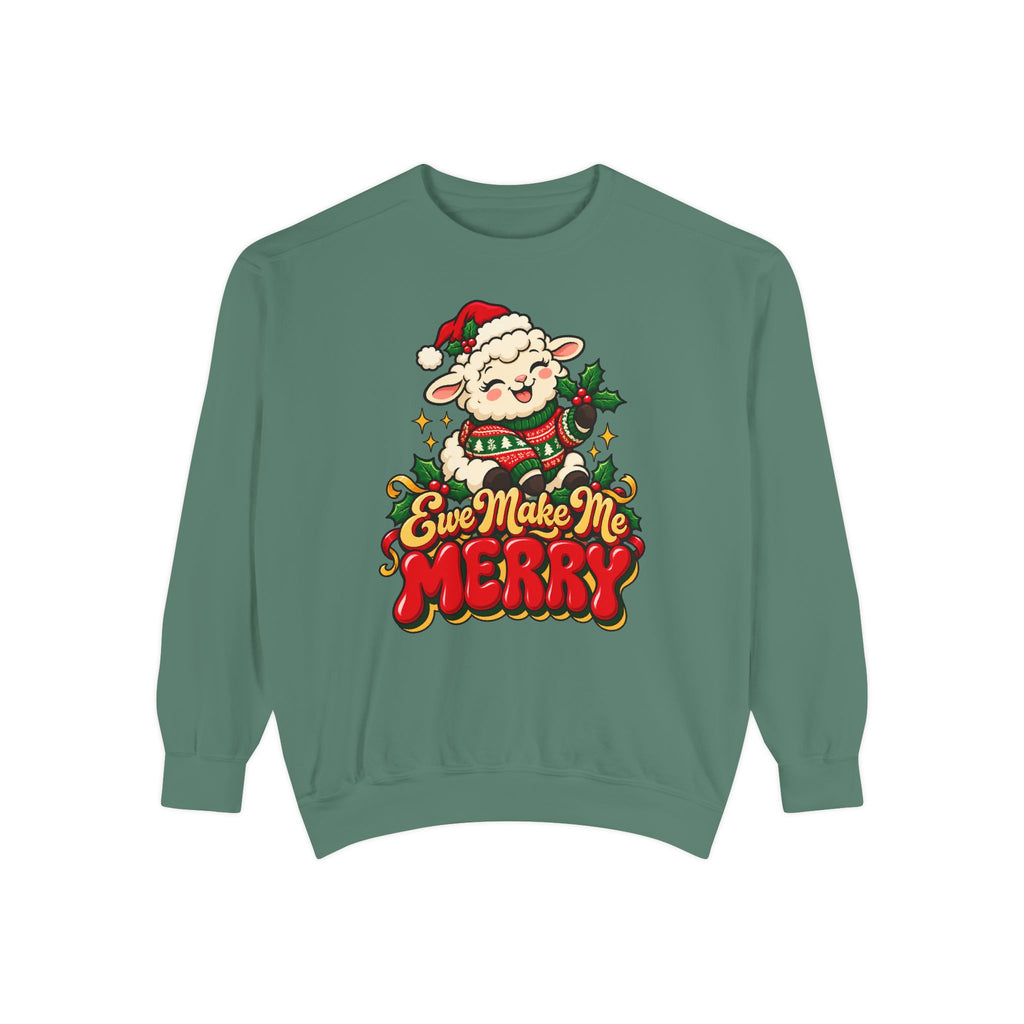 Ewe Make Me Merry Sweatshirt – Light Green