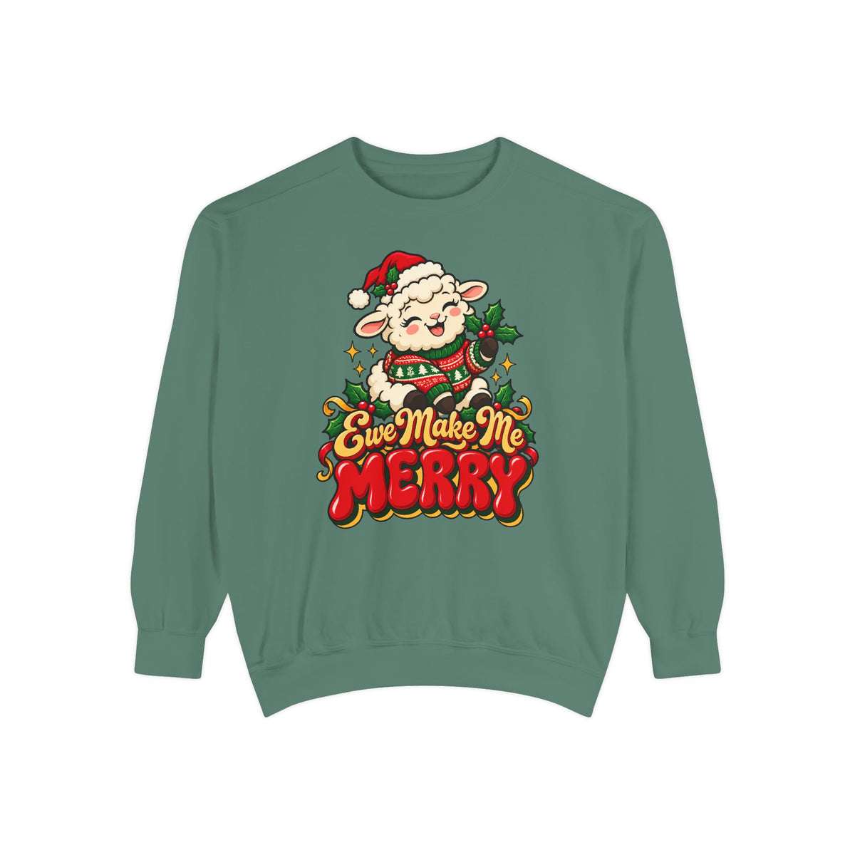 Ewe Make Me Merry Sweatshirt – Light Green