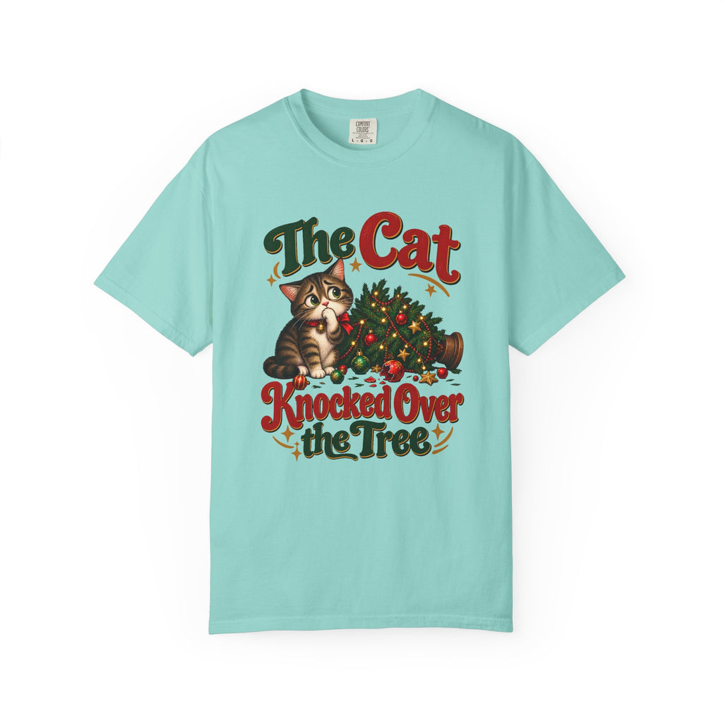 The Cat Knocked Over the Tree T-Shirt – Chalky Mint