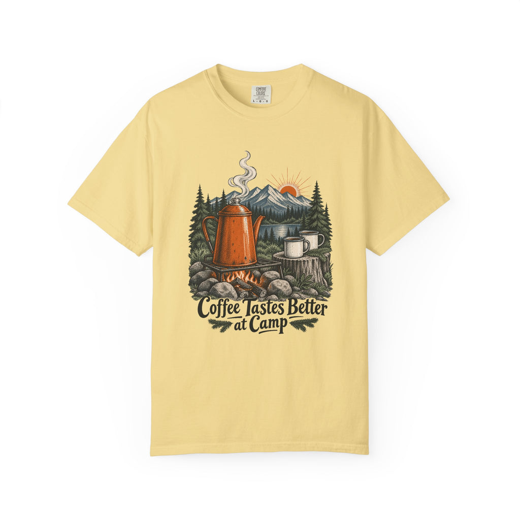 Coffee Tastes Better at Camp T-Shirt – Butter
