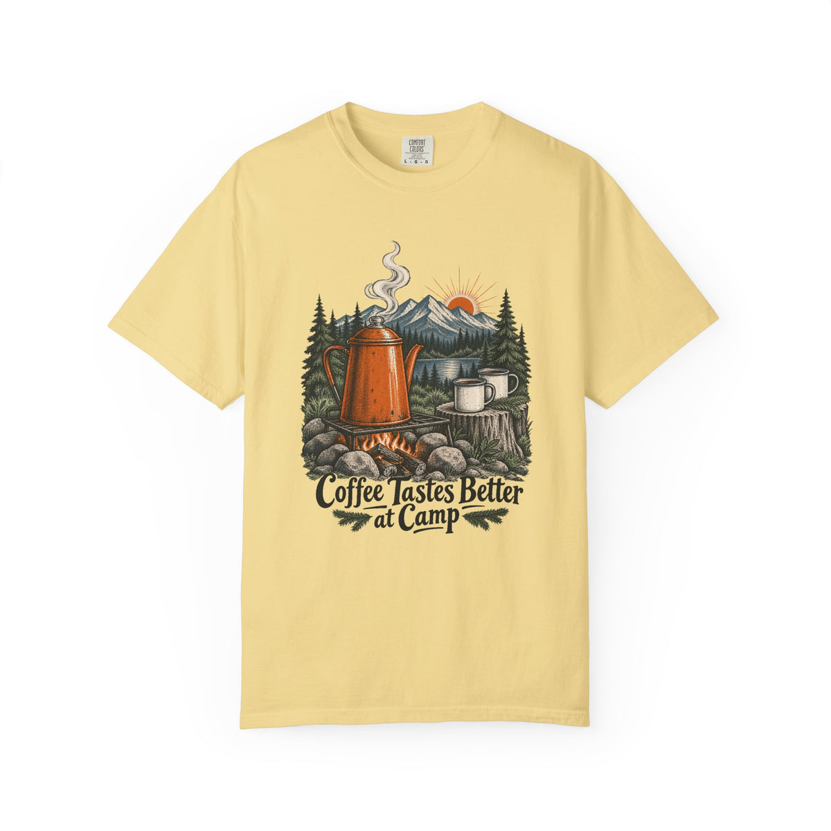 Coffee Tastes Better at Camp T-Shirt – Butter