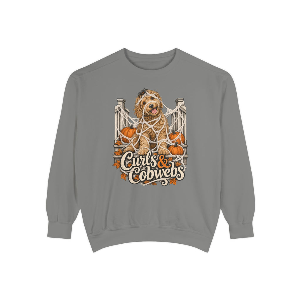 Curls & Cobwebs Sweatshirt – Grey