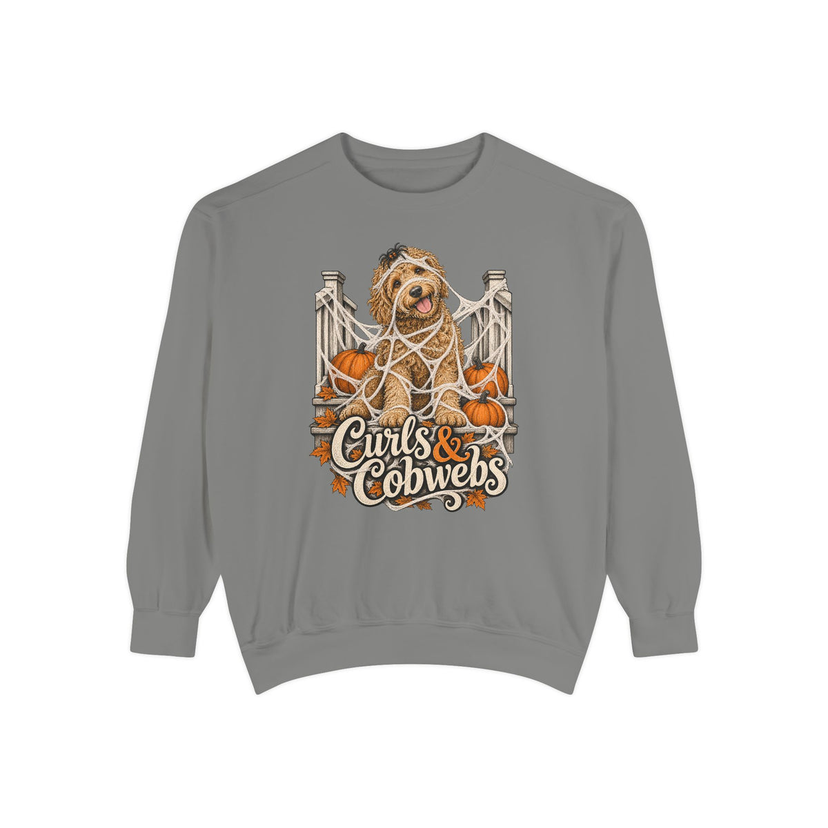 Curls & Cobwebs Sweatshirt – Grey