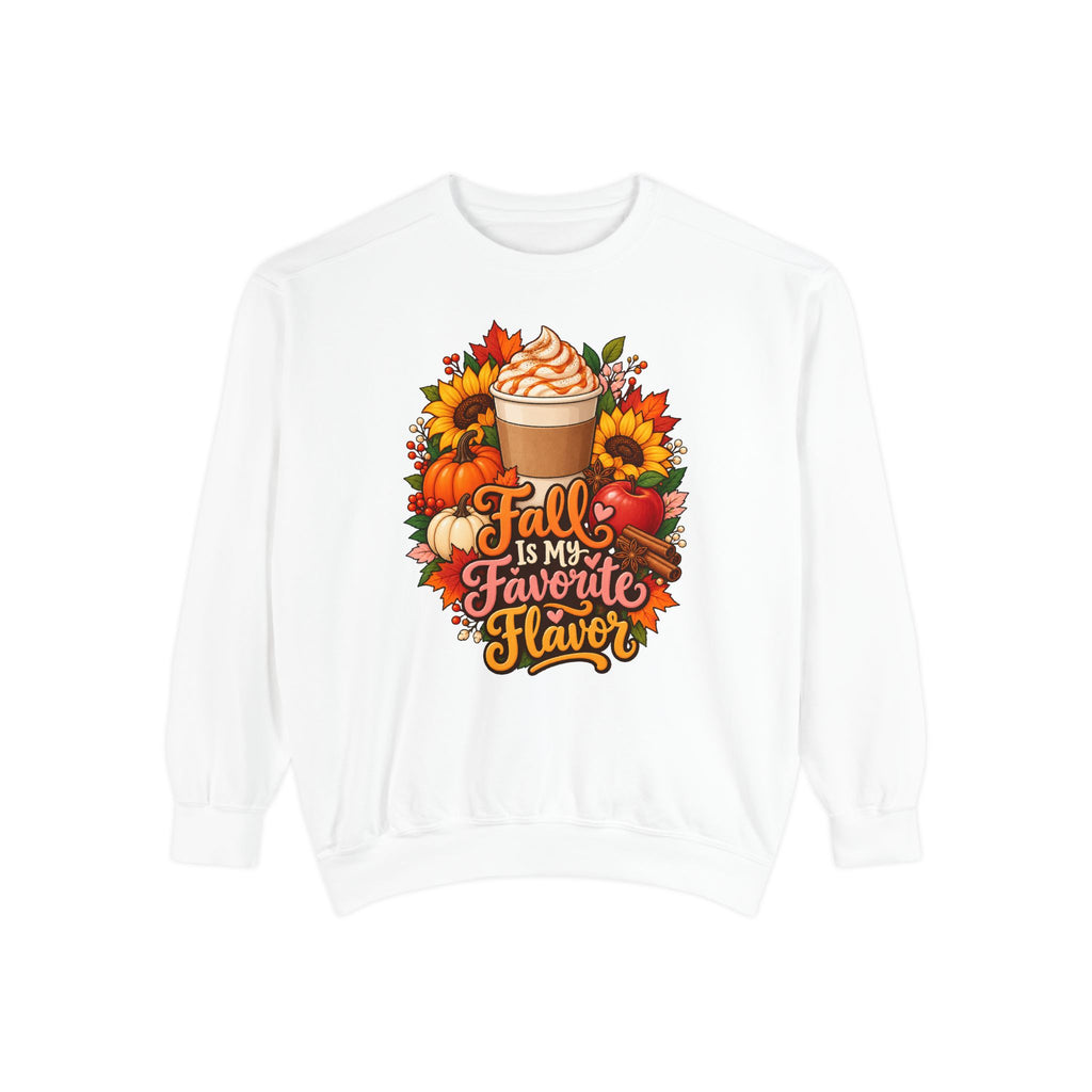 Fall Is My Favorite Flavor Sweatshirt – White
