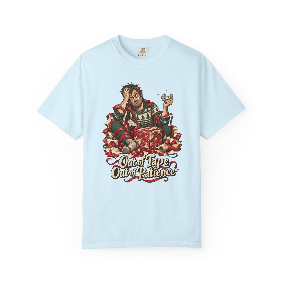 Out of Tape, Out of Patience T-Shirt – Chambray