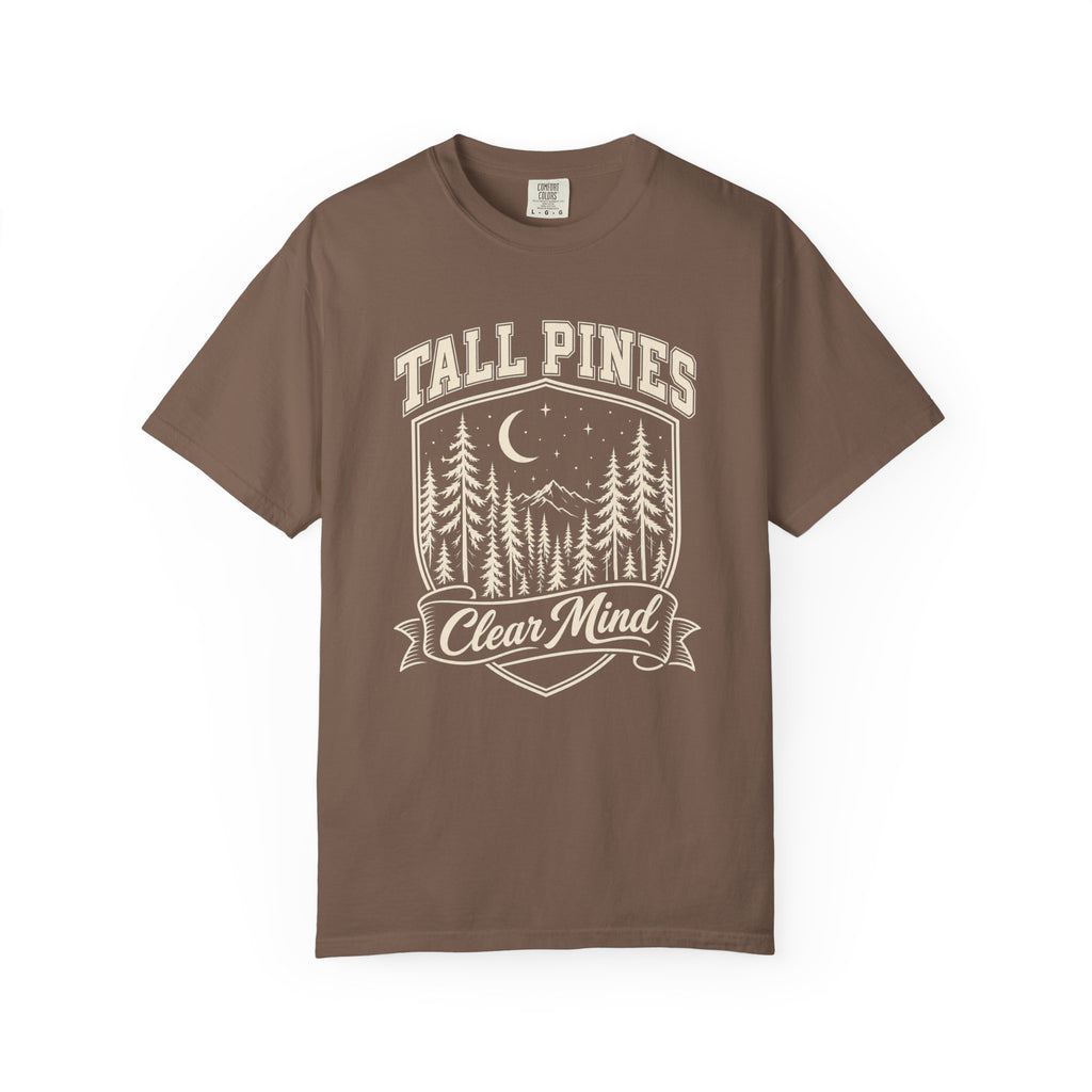 Tall Pines, Clear Mind T-Shirt – Espresso