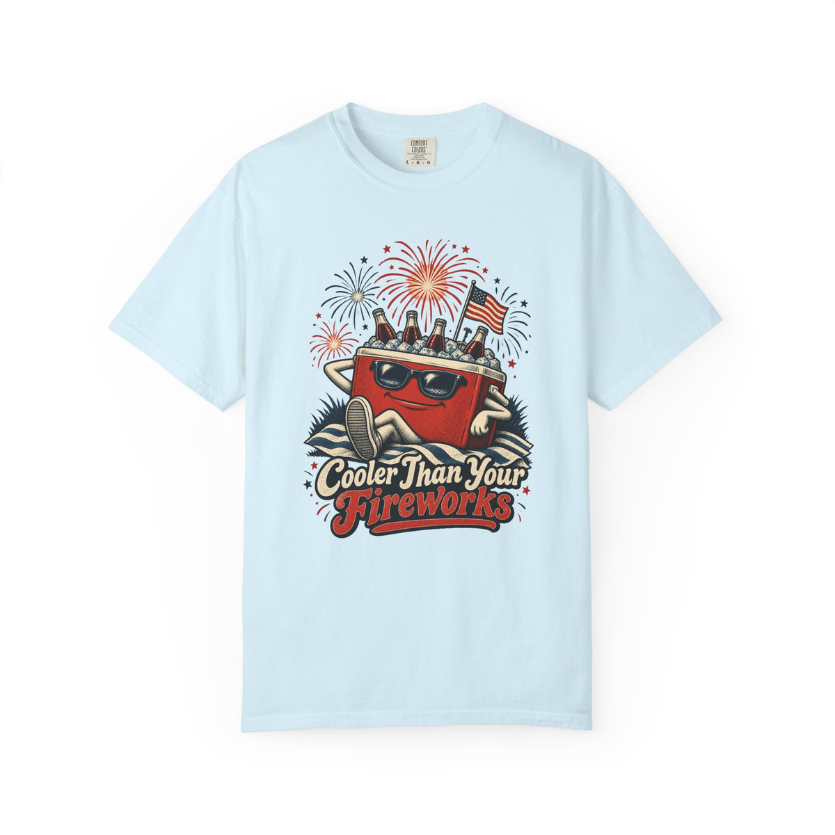 Cooler Than Your Fireworks T-Shirt – Chambray