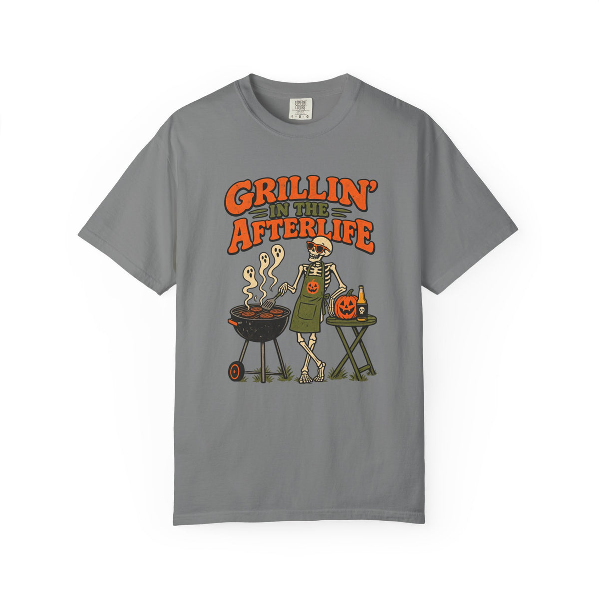 Grillin' in the Afterlife T-Shirt – Grey