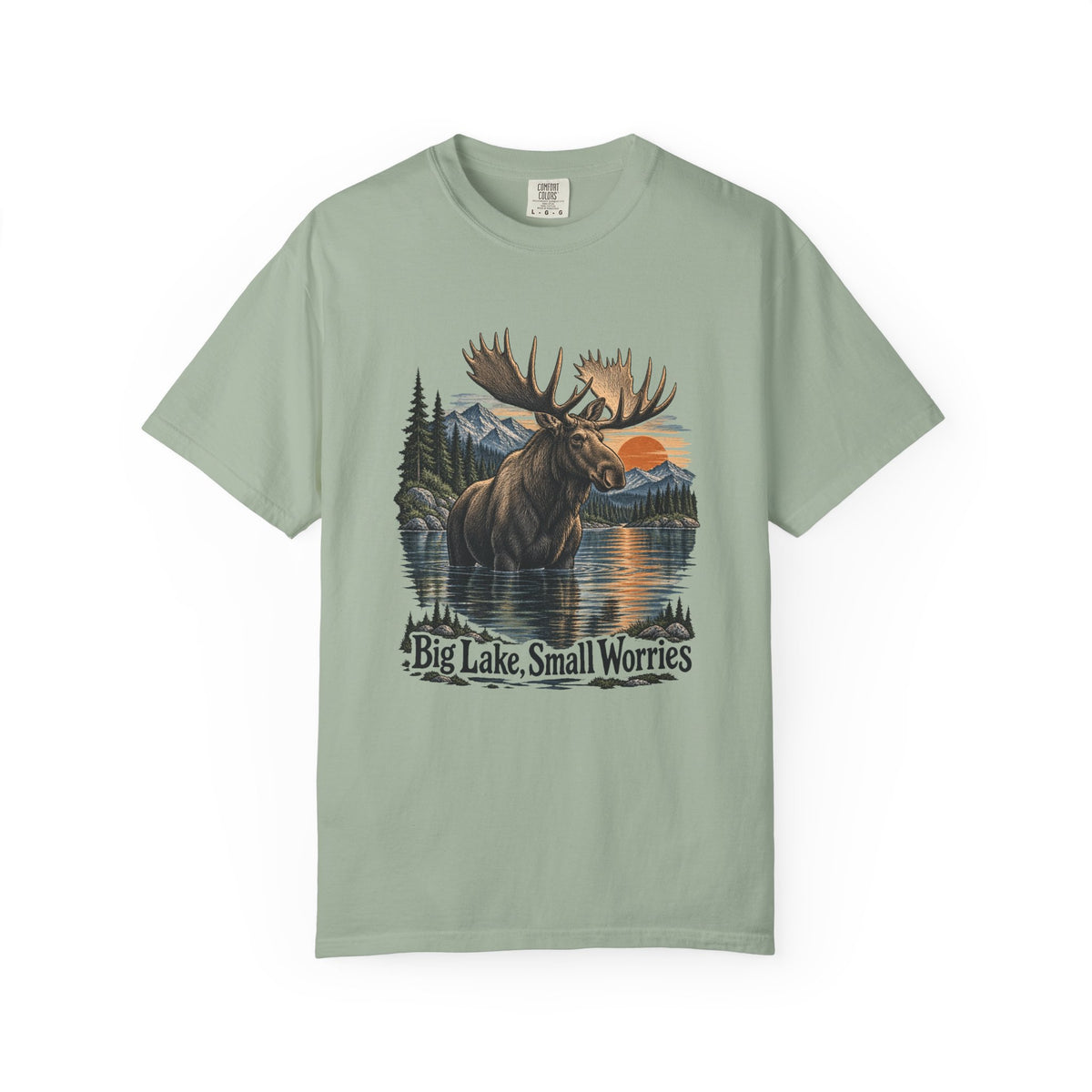 Big Lake, Small Worries T-Shirt – Bay