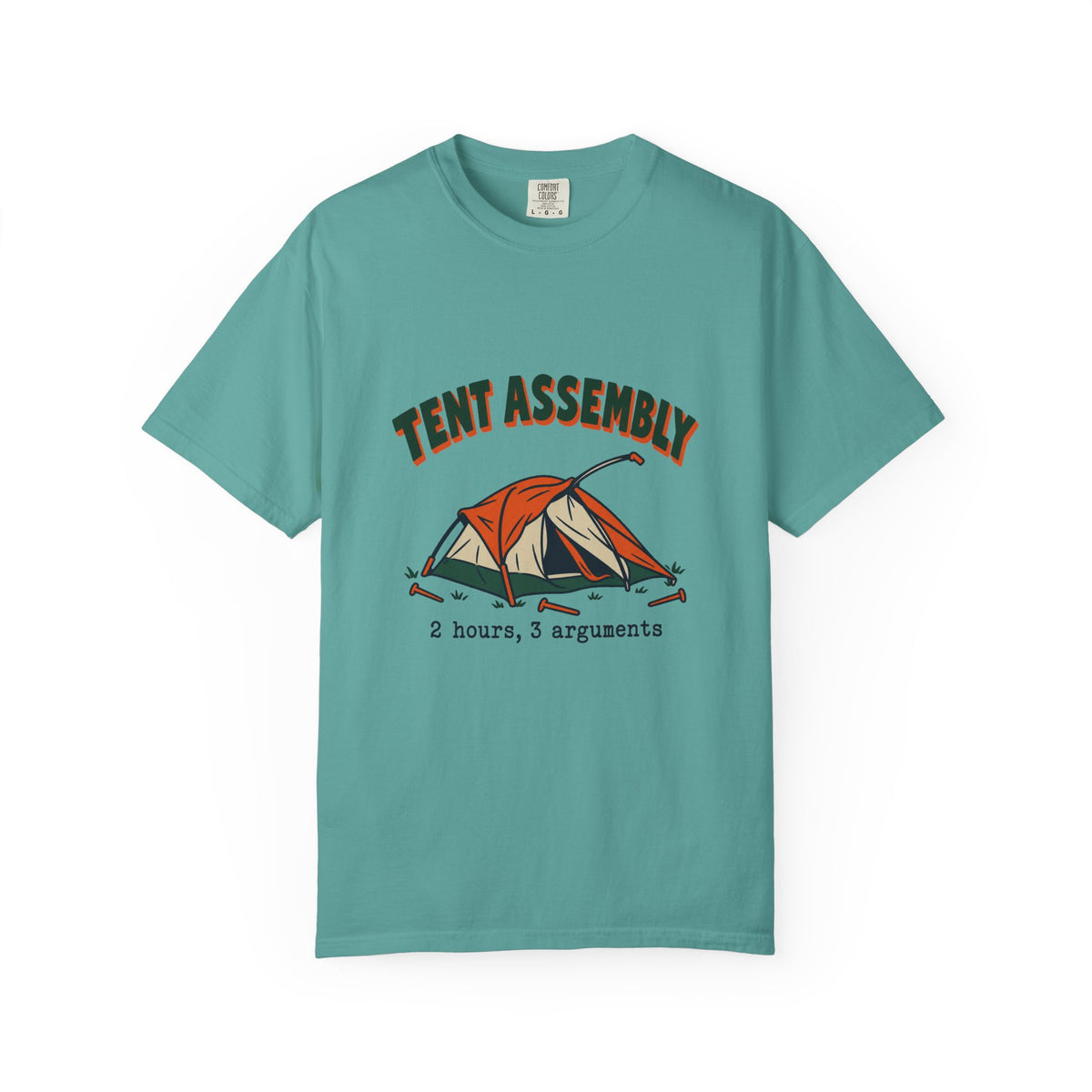 Tent Assembly T-Shirt – Seafoam