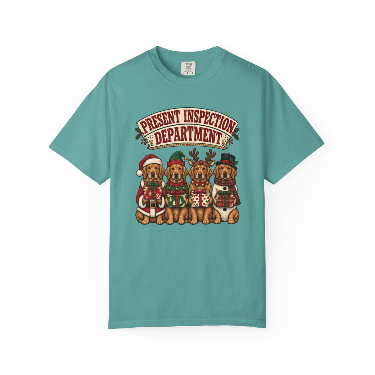 Present Inspection Department T-Shirt – Seafoam