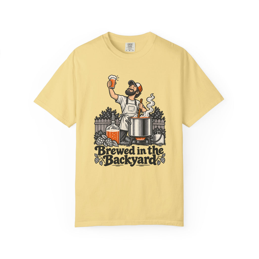 Brewed in the Backyard T-Shirt – Butter