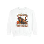 Looks Scary, Wants Belly Rubs Sweatshirt – White