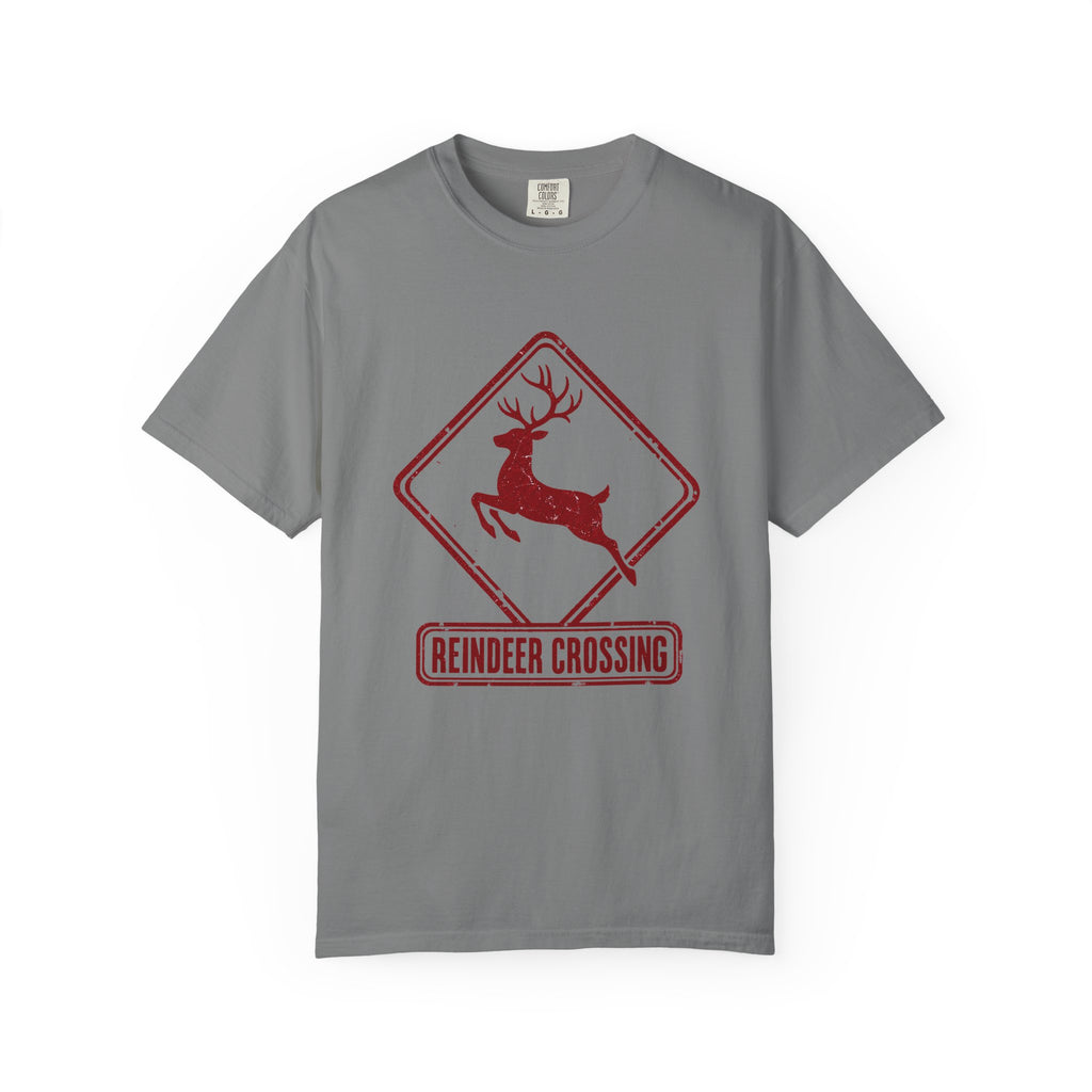Reindeer Crossing T-Shirt – Grey
